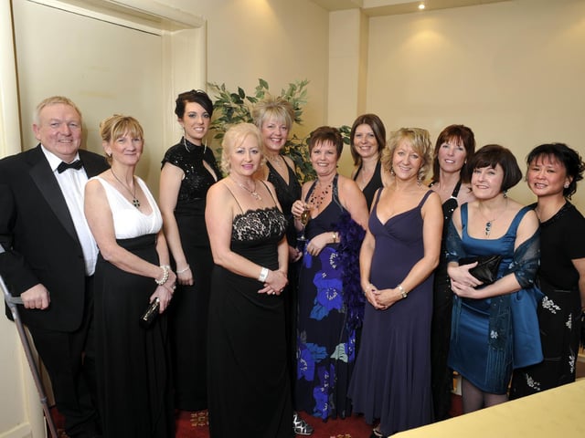 The staff and nurses from Chestnut ward at the Hospital Ball.