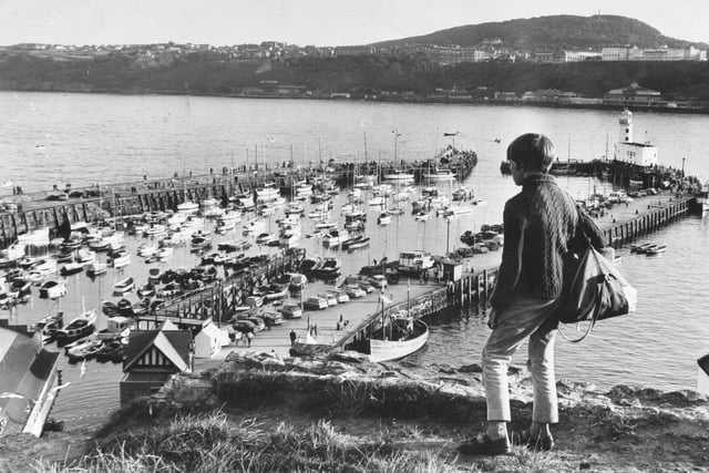 Overlooking the harbour in August 1969.
