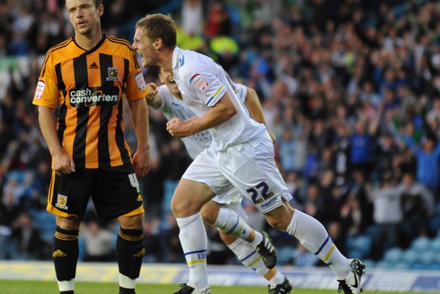Defender Tom Lees bagged his first goal for the Whites as he helped tame the Tigers at Elland Road in August 2011. Leeds won 4-1.