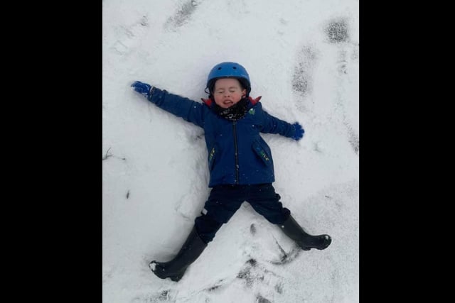 Time for snow angels! Thanks to Emily Sarah Hingley for this one.