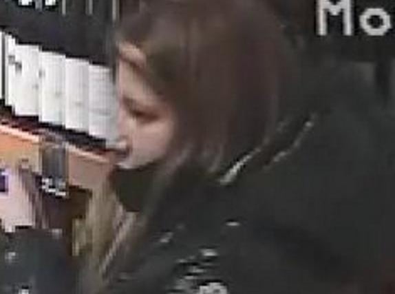 Theft from shop. January 8. Ref LD8765