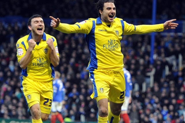 Davide Somma celebrates scoring against Portsmouth