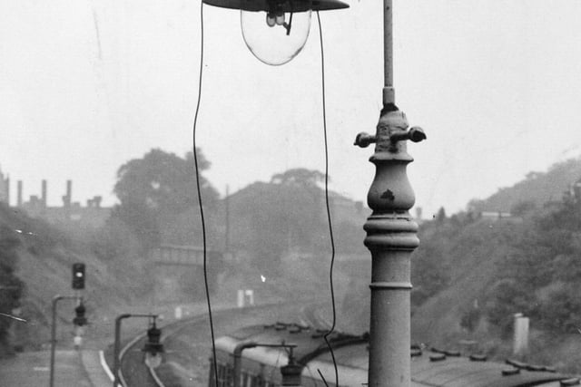 1971 and rail passengers said goodbye to the gas lamps of Cross Gates station after 68 years.