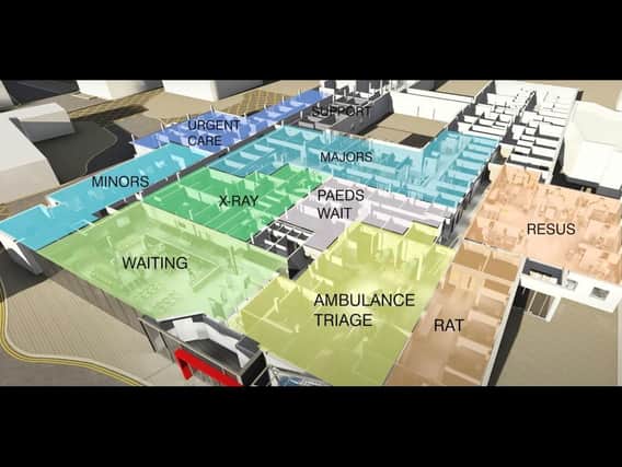 How the new emergency village is laid out.