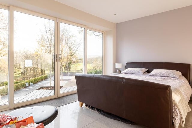 The house has four bedrooms, each with en-suite bathroom with large shower and under-floor heating. All the rooms are large and spacious with beautiful views.