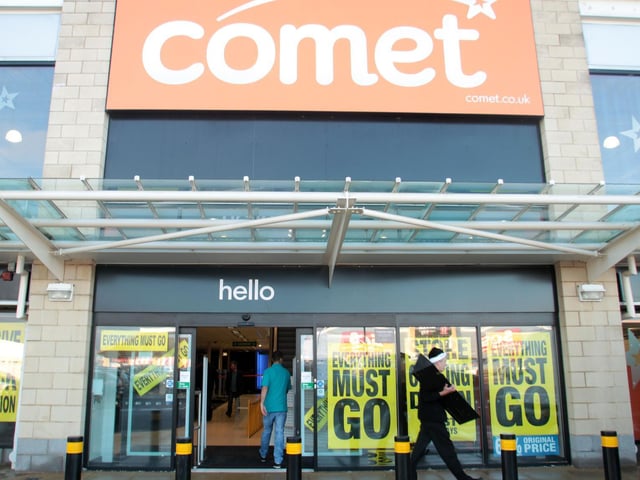 Electrical giant Comet closed its doors for the final time in December 2012.
