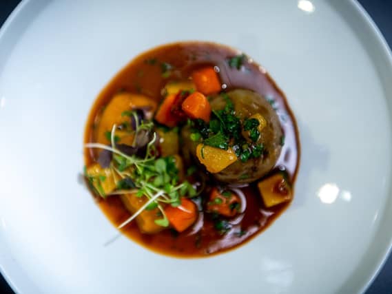 These are the restaurants in Leeds recommended in the Michelin Guide 2021 for serving great food. Photo: Steamed Dumplings, Root Veg and Mustard Sauce at The Owl.