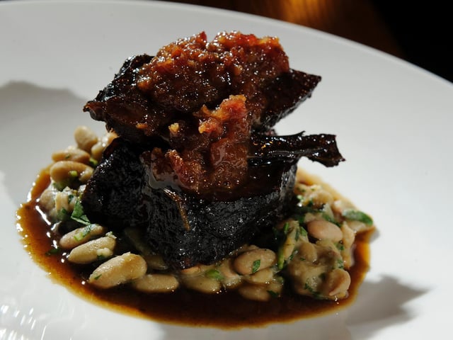 A Michelin Guide judge described Ox Club, in Headrow House, as: "A former mill houses this multi-floor venue comprising a beer hall, cocktail bar, event space and restaurant. The latter boasts a wood-fired grill imported from the USA; rustic, smoky-flavoured dishes showcase Yorkshire ingredients."