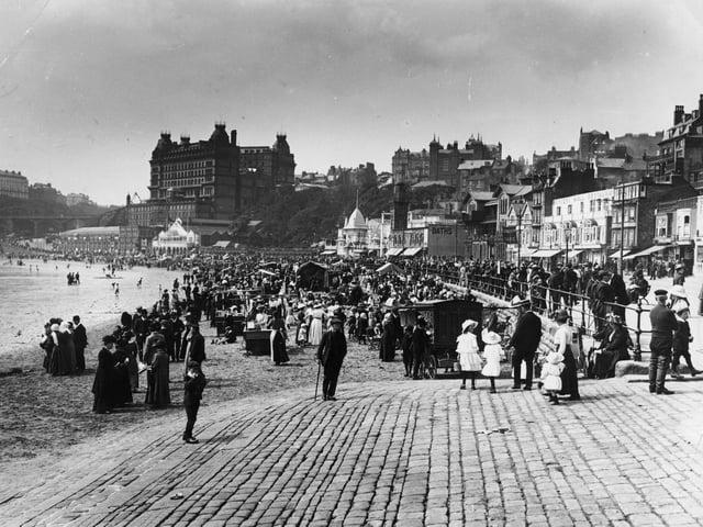 1912: The foreshore at Scarborough