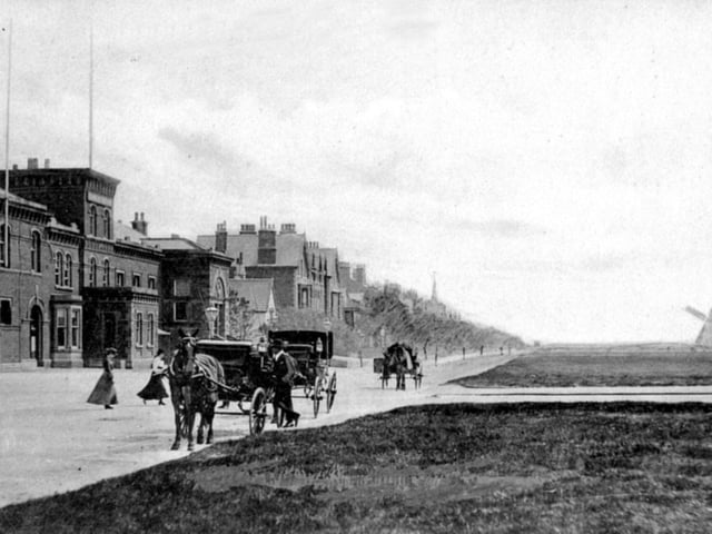 The front at Lytham looking East towards Lytham Windmill