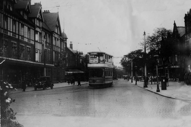 Trams ran through the cobbled streets of Lytham town centre between 1896 and 1936