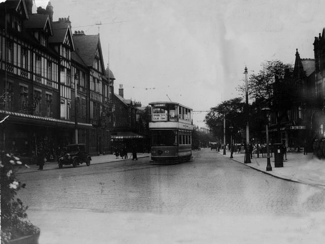 Trams ran through the cobbled streets of Lytham town centre between 1896 and 1936