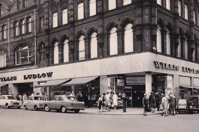 Willis Ludlow department store on the Ludgate Hill side of Kirkgate Market in June 1965.