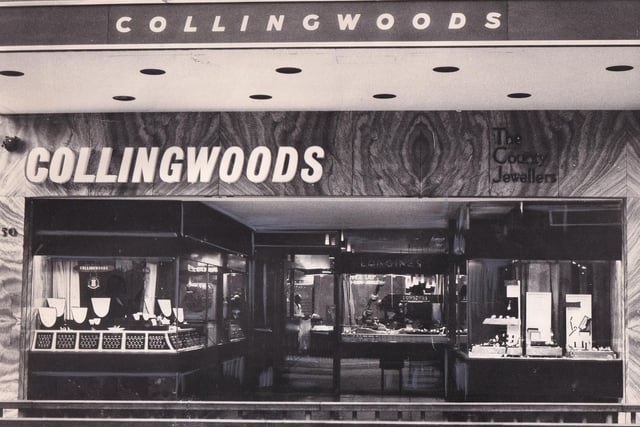 December 1965 and pictured is Collingwoods, the County Jewellers, on Briggate.