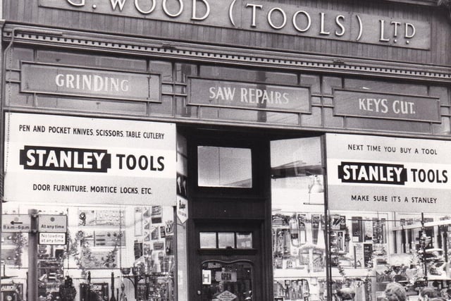December 1977 and G. Wood (Tools) Ltd on King Edward Street which was the place to go for griding, saw repairs and much more.