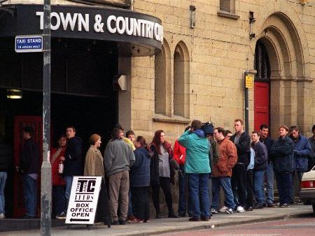 Tickets went on on sale at the Town and Country Club for U2's concert at Roundhay Park.