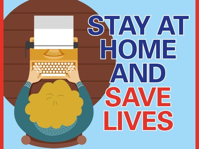 A WW2-style poster twist on the Government's Covid slogan.