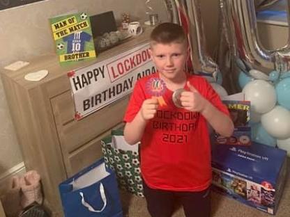 Leanne Tyers said; "My son Aidan Tyers, age 10, had a lockdown birthday and hit double figures. He's not moaned once and gets on with his school work. I know he’s missing his friends he’s a social butterfly but obviously lockdown prevents that."