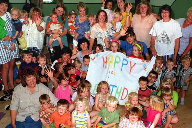 Cross Gates Twins and Toddlers Club celebrated their first birthday in July 1997.