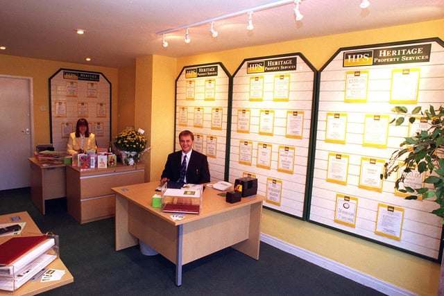 Owner David Heritage at Heritage Property Services in Cross Gates. Pictured in October 1997.