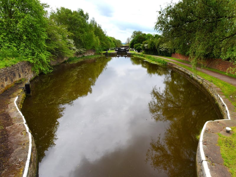 Stanley Flight to Wigan Top Lock on the Leeds-Liverpool Canal