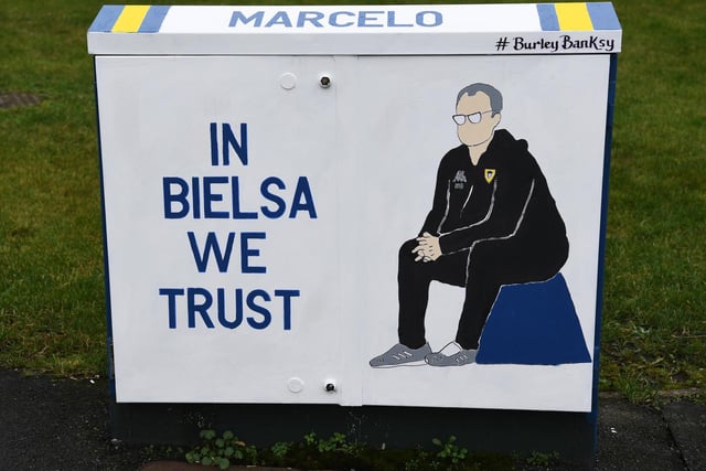 Andy McVeigh - aka the Burley Bansky - painted this tribute to Marcelo Bielsa near Elland Road.