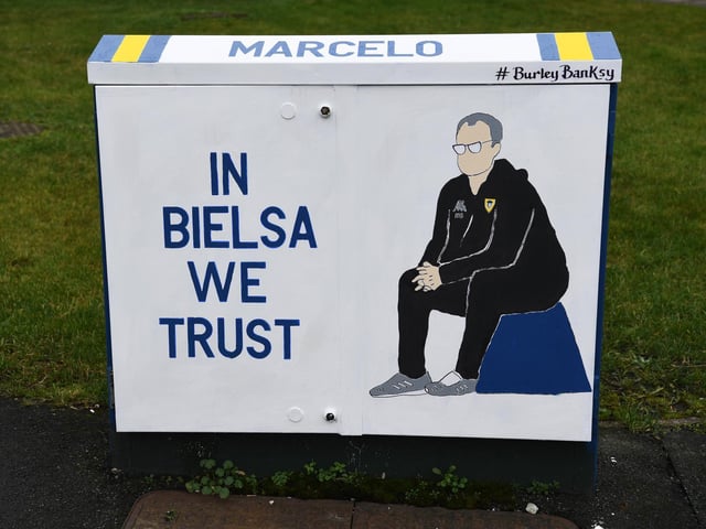 Andy McVeigh - aka the Burley Bansky - painted this tribute to Marcelo Bielsa near Elland Road.