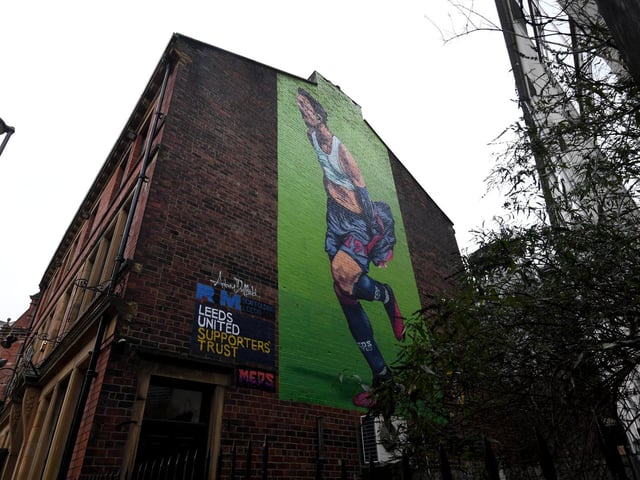 The Leeds United Supporters Trust worked with Adam Duffield to bring Leeds United hero Pablo Hernandez to life at the Duck and Drake pub.