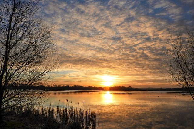 Sue captured a stunning sunset on film at Wintersett Reservoir.