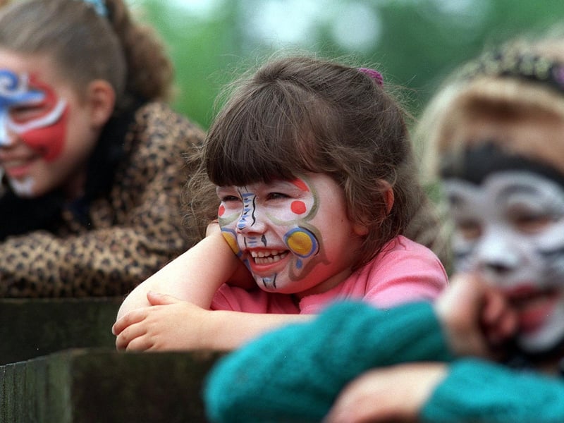 Melissa Knowles and friends enjoy the 2nd annual Children's Day, at Beeston Primary in June 1998.