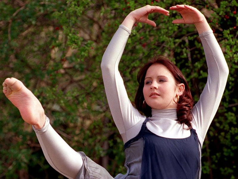 This is 16-year-old Jessica Frances who in March 1998 had made it through to the final of the Miss Dance Great Britain contest.