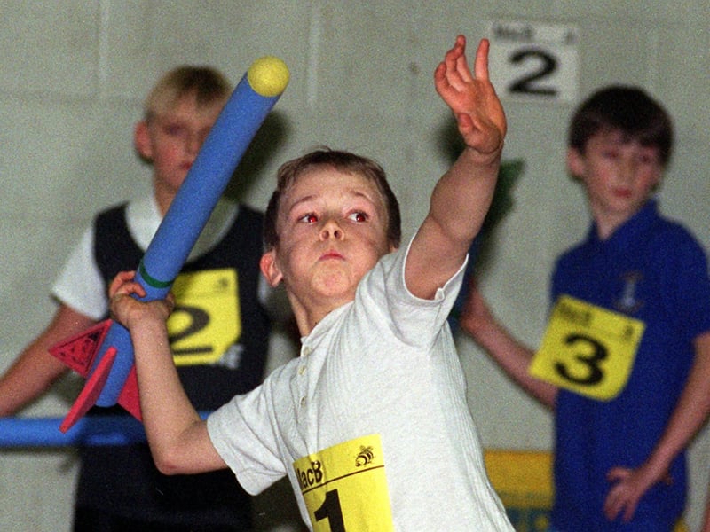 Beeston Primary was one of six schools taking part in the MacB Indoor Sportshall Athletics competition. Pictured is Beeston Primary pupil Tyson Speight.