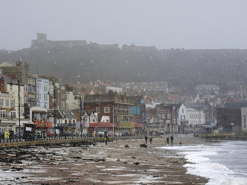Snow falls on South Bay