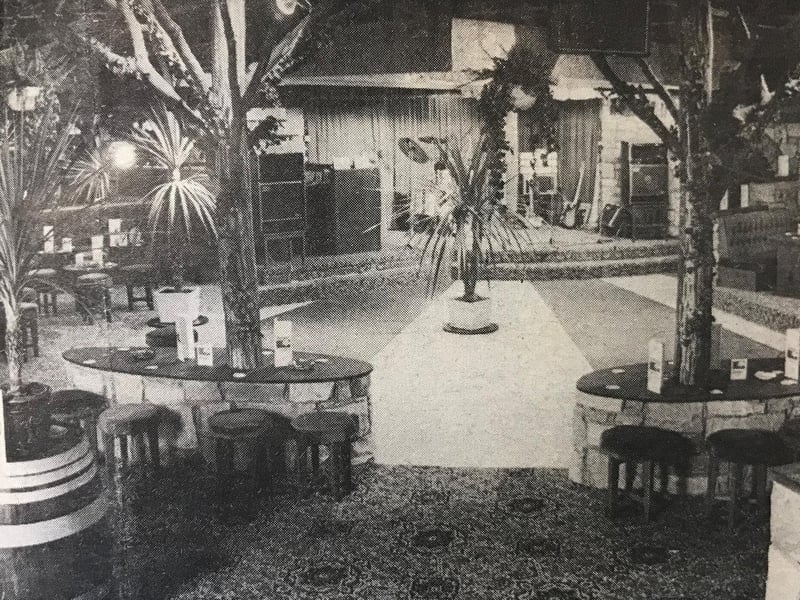 Part of the upstairs of the Balmoral Centre was used as a nightclub with various names, including The Bete Noire, Time And Place, Champers and, pictured here, Winstons, which was run by flamboyant local businessman Frankie Boyd.