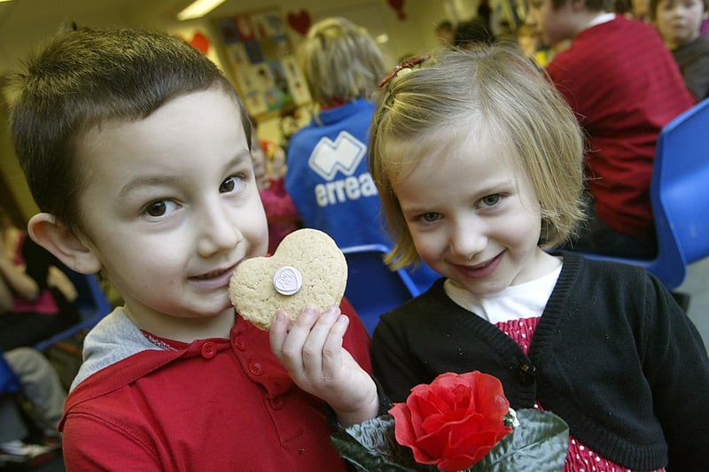 Valentine's lunch at West Vale Primary School in 2010.