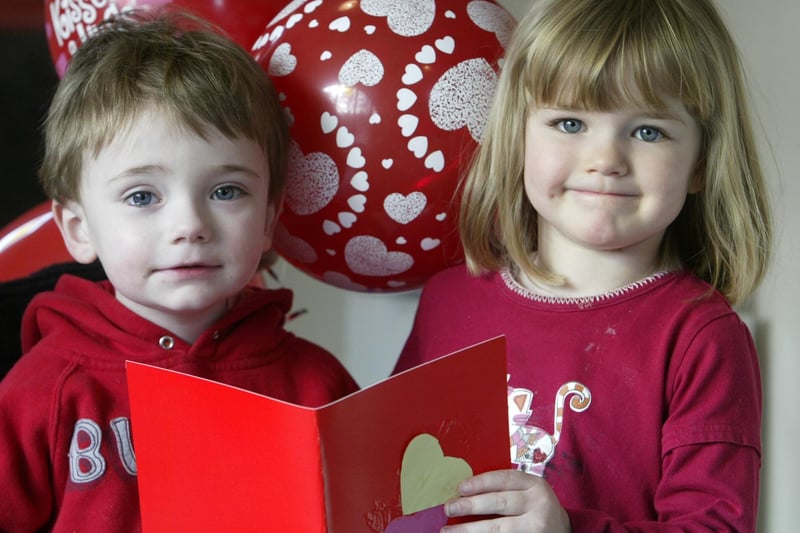Valentine's Day activites at the Triangle House Day Nursery back in 2006.