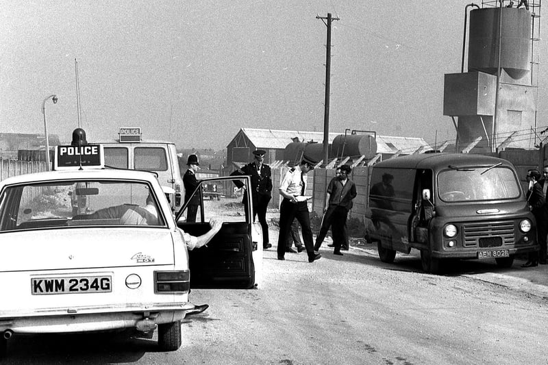 Police were called to move a group of travellers parked on private land whilst visiting Wigan in 1970
