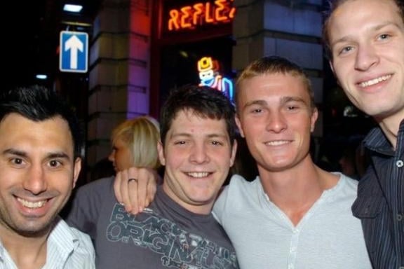 Andy, Martin, James and Craig outside Reflex.