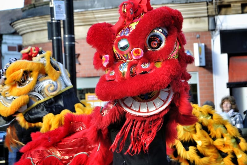 Chinese New Year celebrations in Wigan town centre 2017