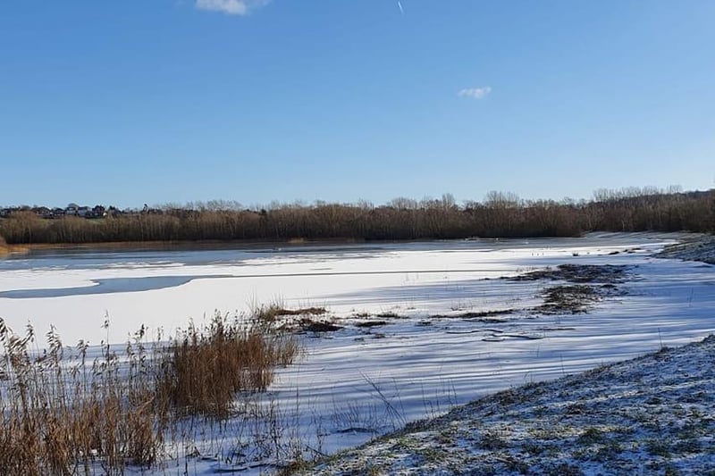 And Richard took a near-perfect photo of an icy Pugneys Country Park on Thursday.
