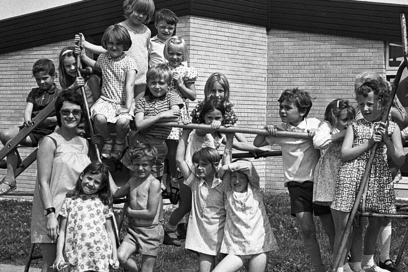 Crank CE primary activities in the playground in 1971