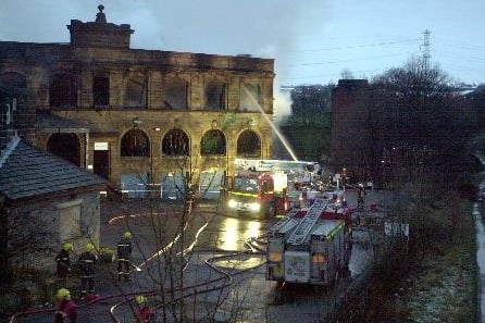 January 2003 and fire crews were called out to deal with a blaze at a disused mill near Fallwood Marina off Pollard Lane.
