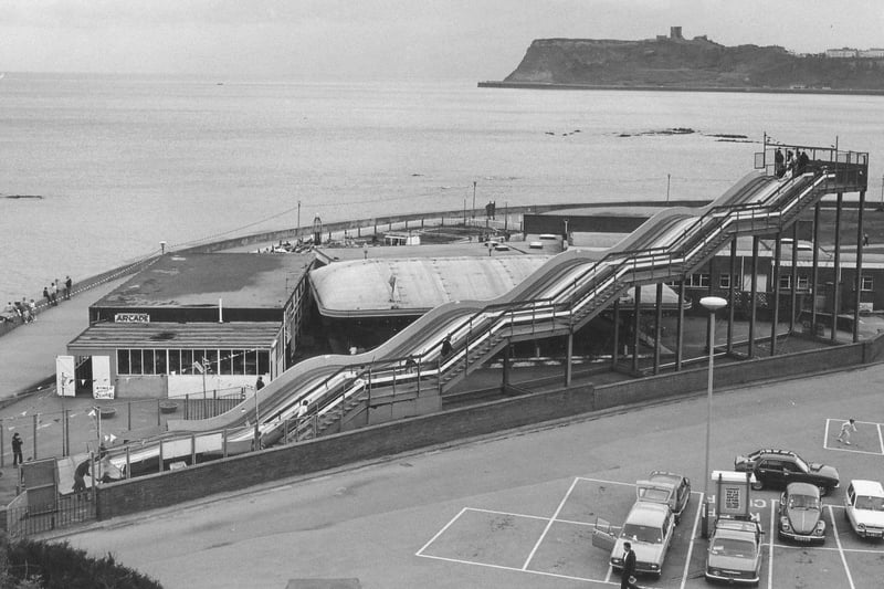 The Scalby Mills complex. Jane Blackie recalls: "Big slide and amusements where Sea Life centre is now."