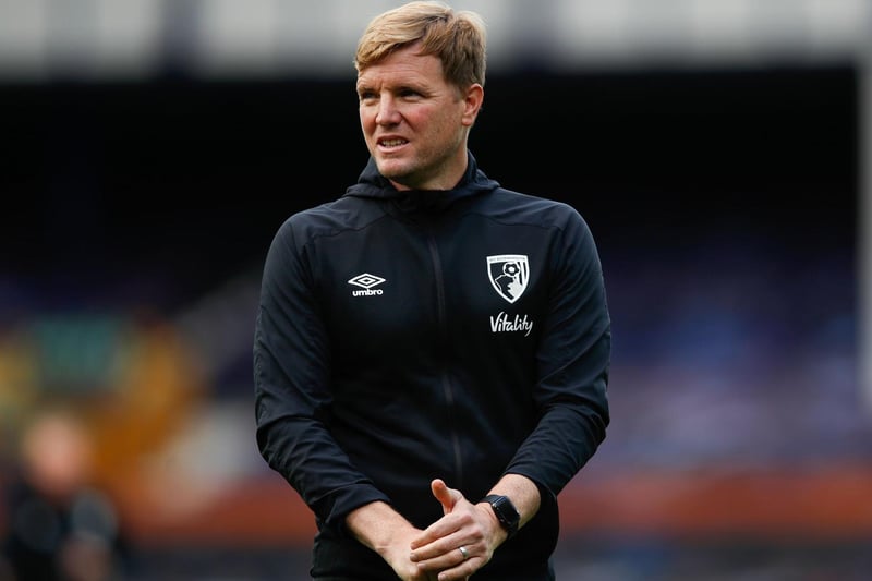 Ex-Bournemouth manager Eddie Howe looks on prior to the English Premier League football match between Everton and Bournemouth at Goodison Park in Liverpool, north west England on July 26, 2020.