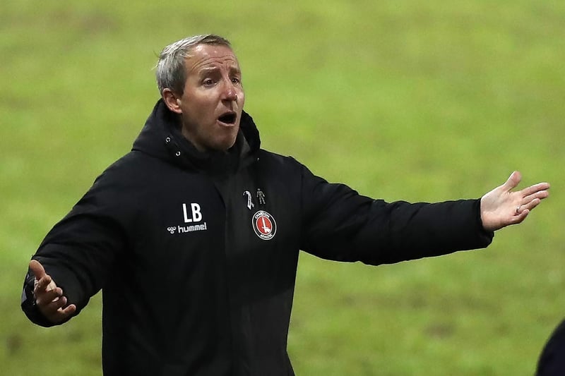 Lee Bowyer, the Charlton Athletic manager shouts instructions during the Sky Bet League One match between Peterborough United and Charlton Athletic at Weston Homes Stadium on January 19, 2021 in Peterborough, England.