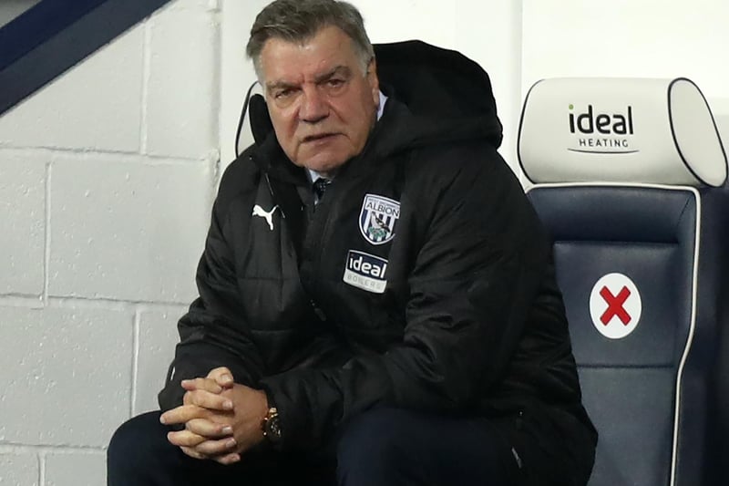 West Bromwich Albion's English Head Coach Sam Allardyce looks on during the English Premier League football match between West Bromwich Albion and Leeds United at The Hawthorns stadium in West Bromwich, central England, on December 29, 2020.
