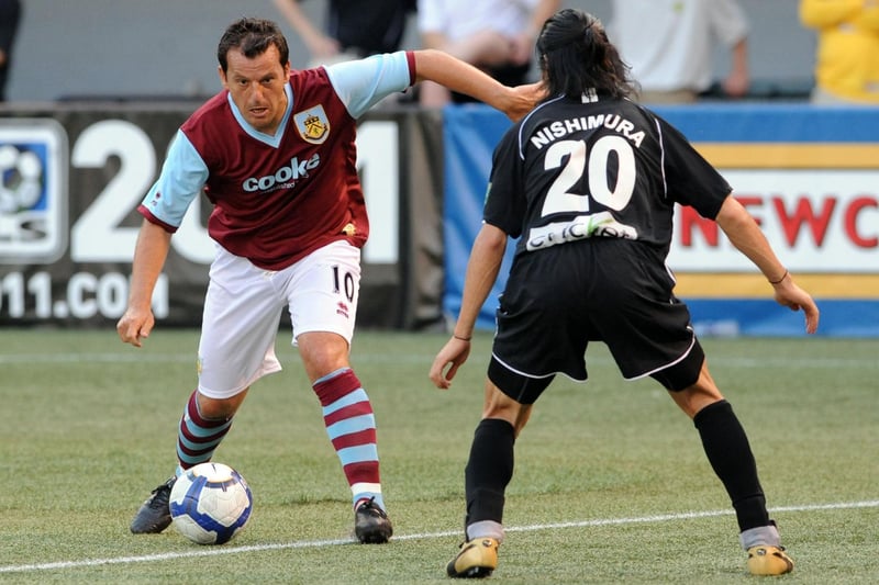 Robbie Blake of Burnley moves the ball against Tak Nishimura #20 of the Portland Timbers during the first half of the match at PGE Park on July 25, 2009 in Portland, Oregon.