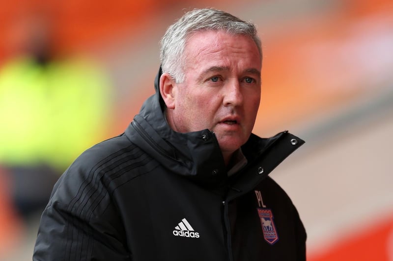 Paul Lambert, manager of Ipswich Town looks on during the Sky Bet League One match between Blackpool and Ipswich Town at Bloomfield Road on October 10, 2020 in Blackpool, England.