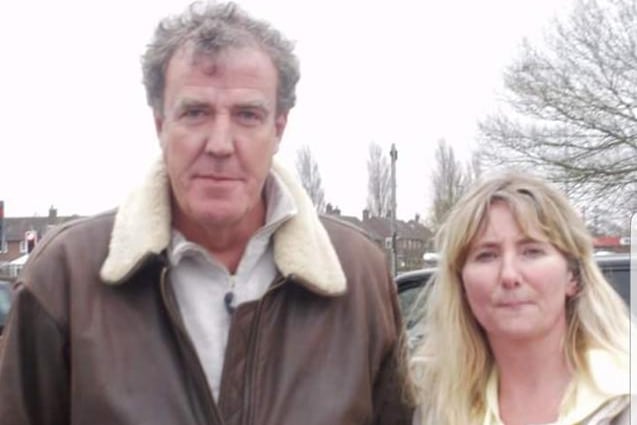 Debra Ellis with Jeremy Clarkson, when Top Gear came to Dobbies Garden Centre