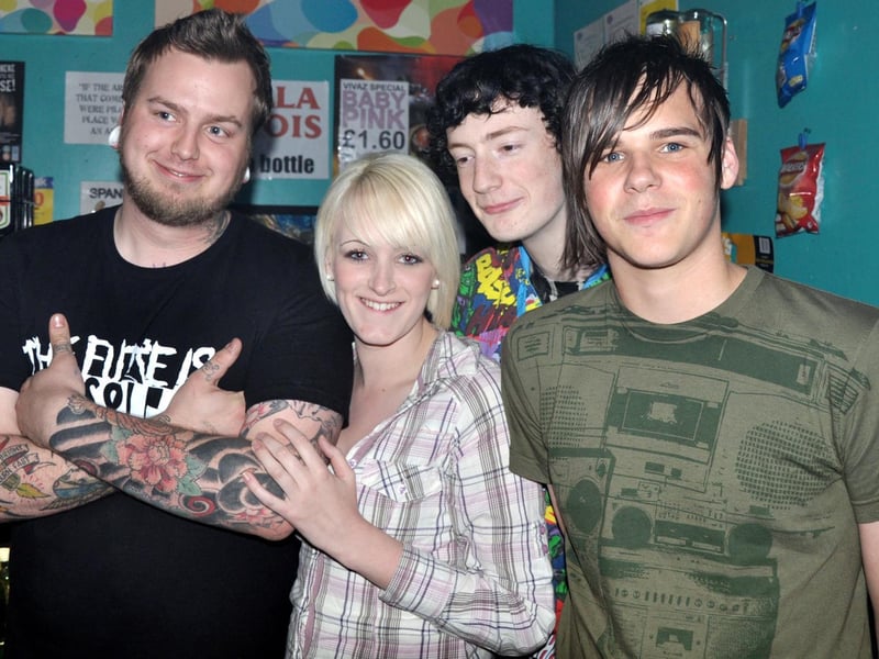 Vivaz bar staff Dan, Alice, Nate and Nick in 2009.